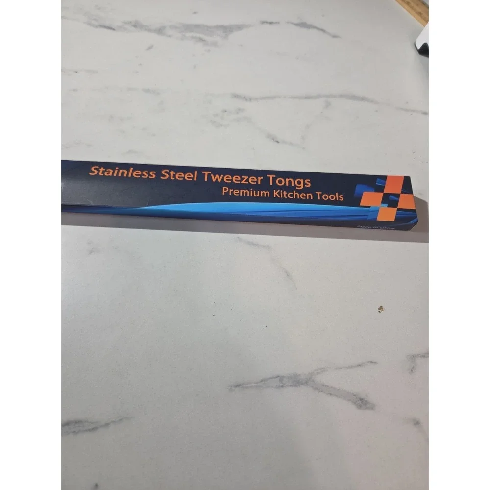 Set Of 2 Stainless Steel Premium Kitchen Plating Tongs